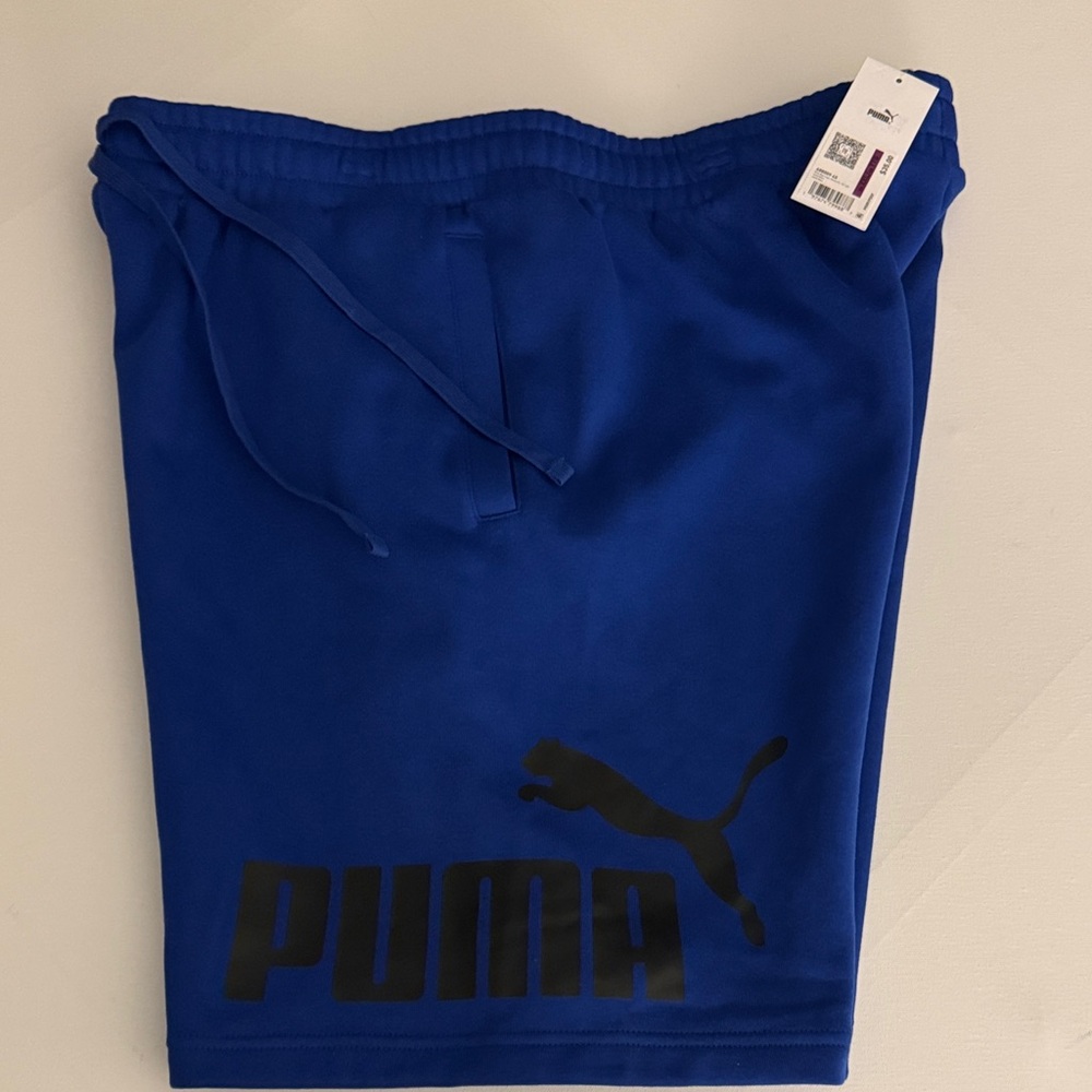Puma Fleece Shorts Mens XXL Royal Blue
